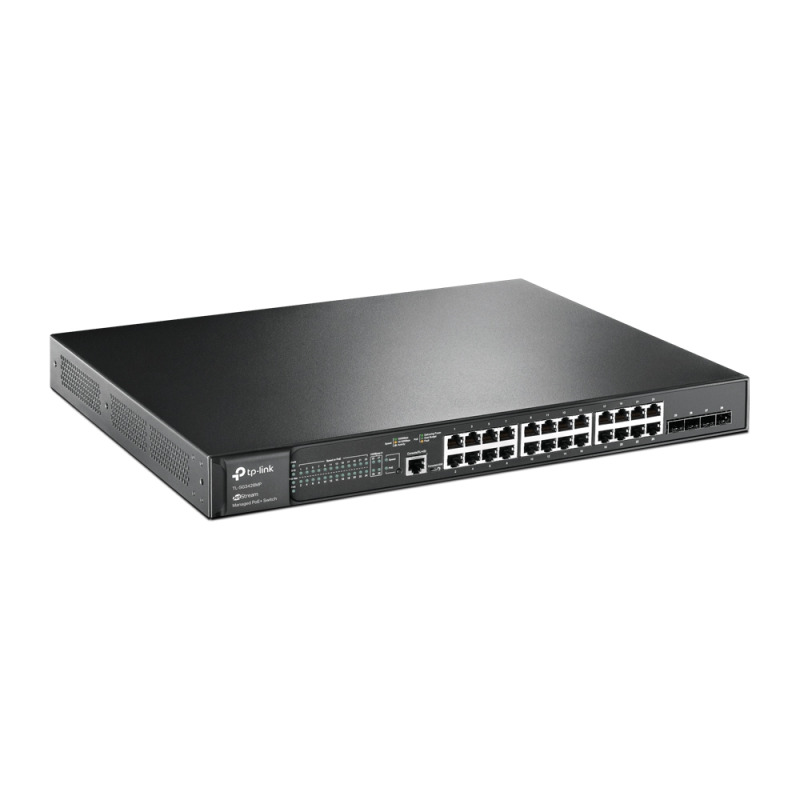 Switch L2 Omada PoE / 24 Puertos PoE 10/100/1000 Mbps / 4 Puertos SFP 1G / 2 Puertos Consola RJ45 y microUSB / Administración Centralizada Omada o StandAlone / Multicast IGMP / Calidad de Servicio / Presupuesto PoE 384W / Montaje en Rack image 7