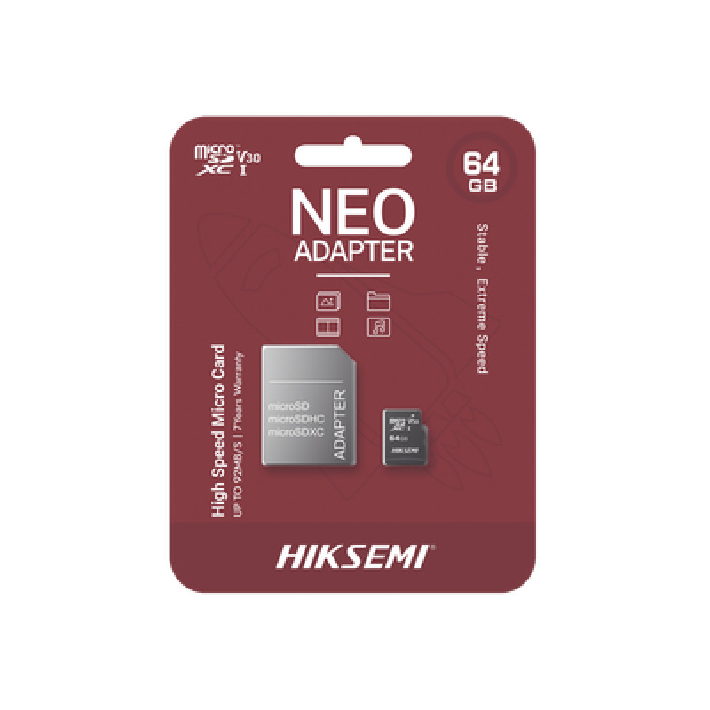 Memoria microSD con Adaptador Ideal para Celular o Tablet / 64 GB / Multipropósito