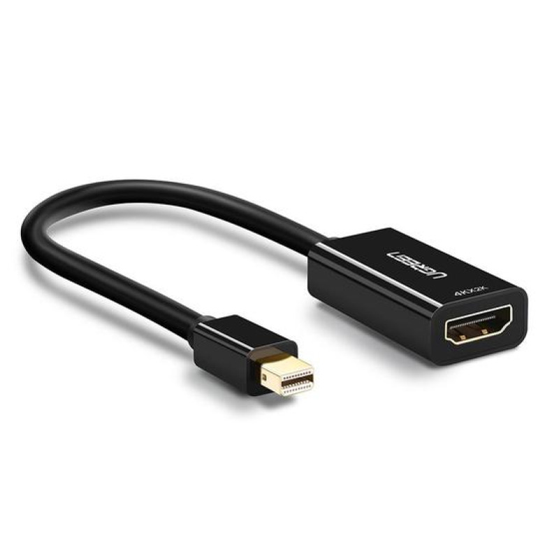Convertidor Mini Display Port a HDMI / 4K30Hz / Thunderbolt / Blindaje interno múltiple /  Carcasa ABS / Longitud de 25 cm