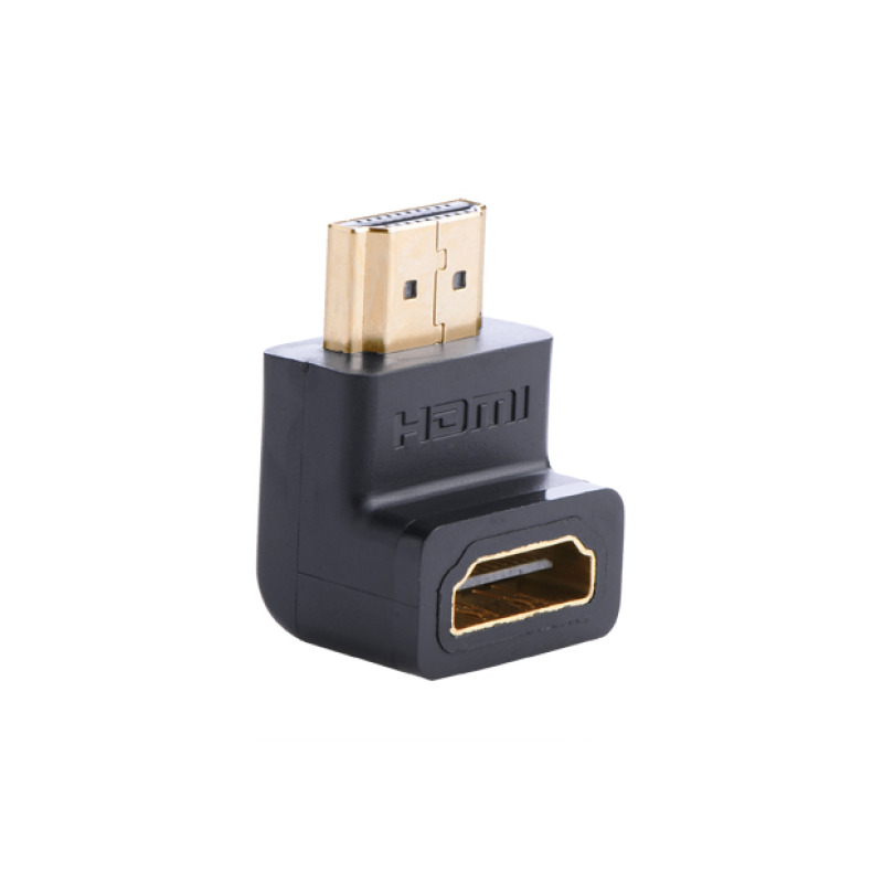 Adaptador HDMI de 90 Grados Macho a Hembra / Hacia Abajo / HDMI 20  4K60Hz / Proporciona Flexibilidad Sin Doblar los Cables HDMI