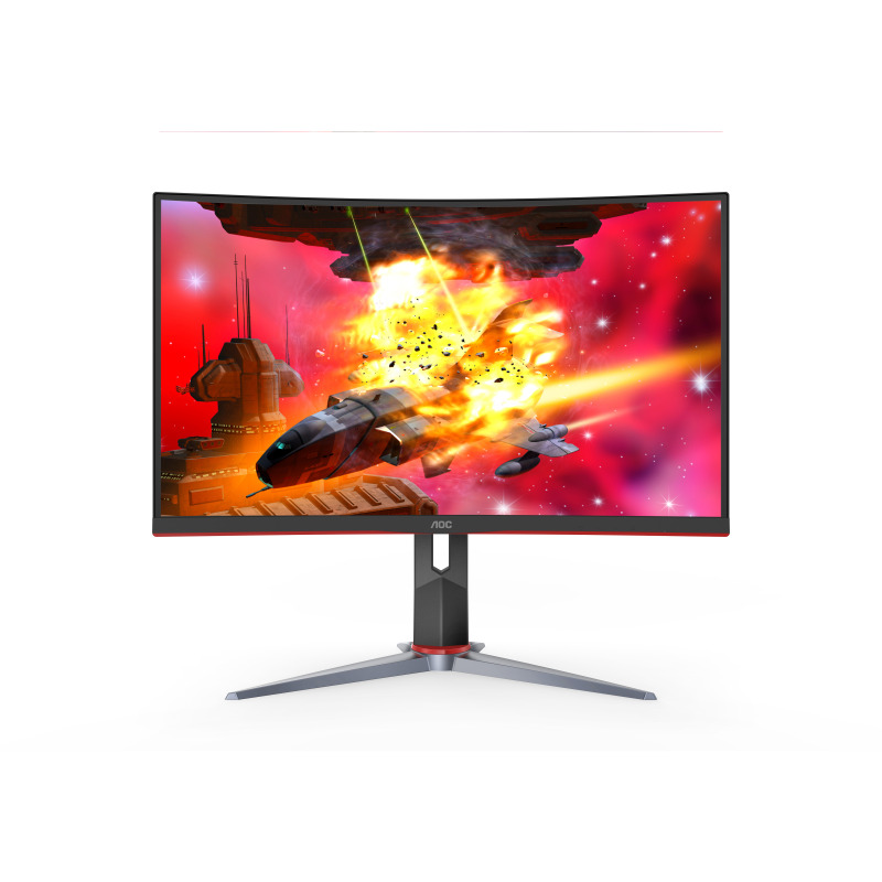 Monitor Curvo 32" WIDESCREEN GAMING W-LED VA, Resolución 2560 x 1440p 165Hz, con Entradas de Video HDMI / DISPLAYPORT .  Bisel Ultra Delgado. Soporta VESA image 8