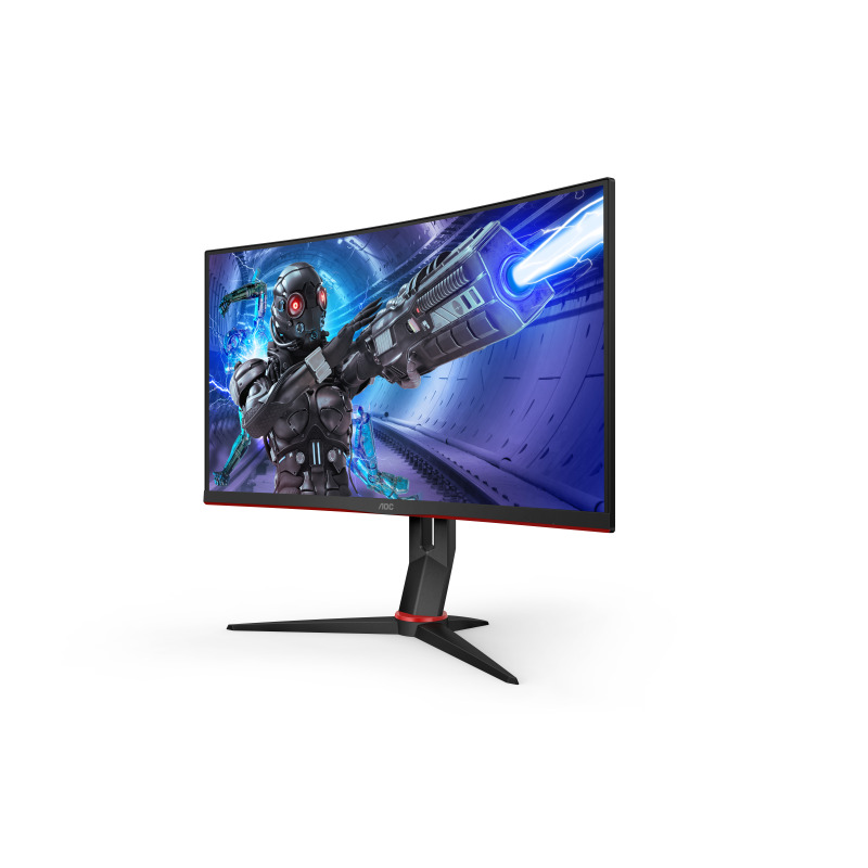 Monitor Curvo 32" WIDESCREEN GAMING W-LED VA, Resolución 2560 x 1440p 165Hz, con Entradas de Video HDMI / DISPLAYPORT .  Bisel Ultra Delgado. Soporta VESA image 9