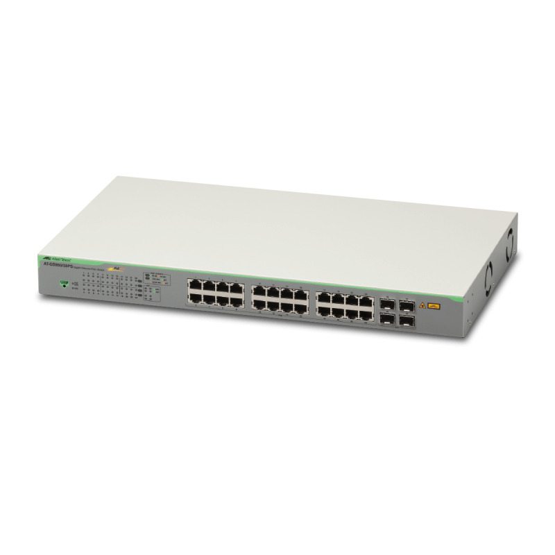 Switch PoE Gigabit WebSmart de 24 puertos 10/100/1000 Mbps  4 puertos SFP Gigabit 185 W Version 2