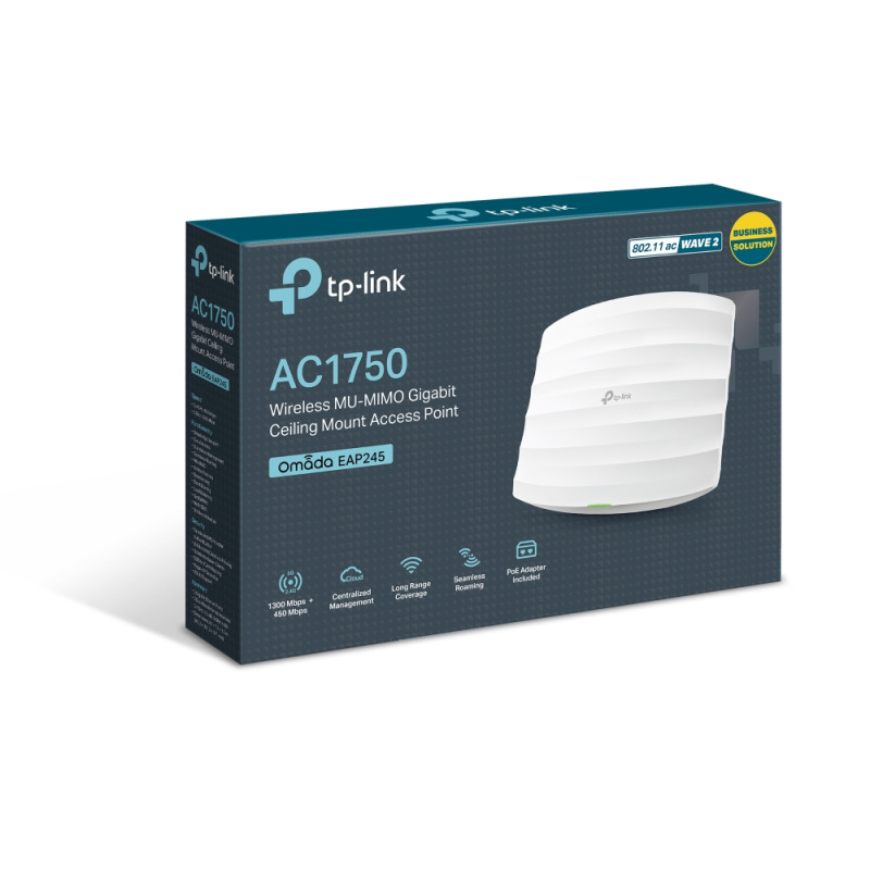 Punto de Acceso Omada / Doble Banda AC 1750 MUMIMO / Mesh Omada / Montaje en TechoPared / Configuración Standalone o Por Controlador / Alimentación PoE af image 9