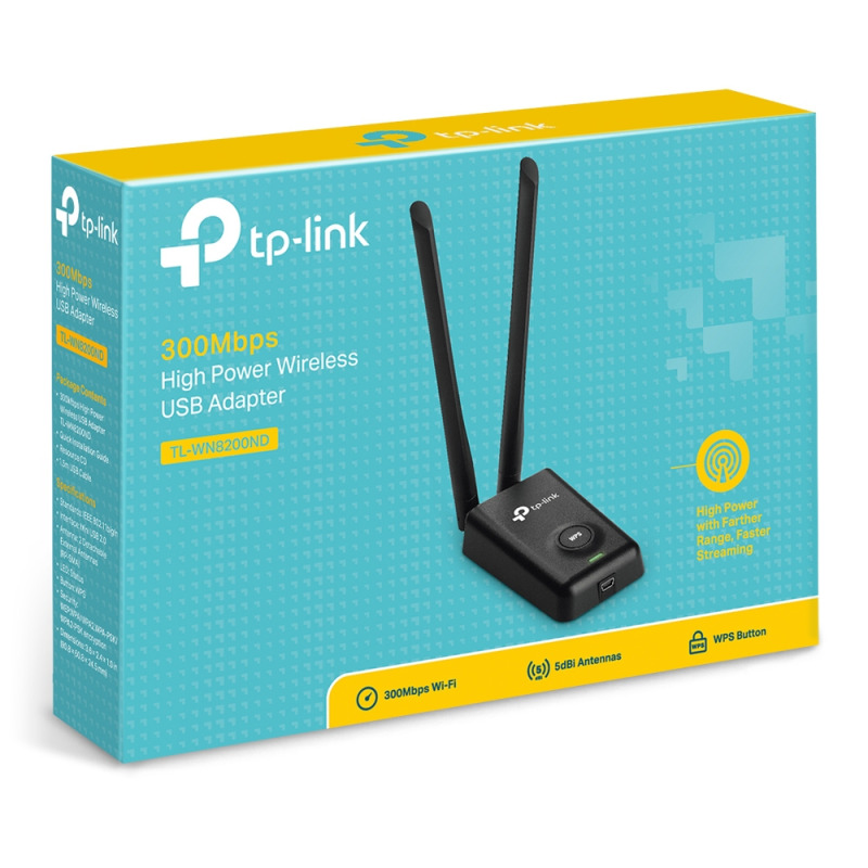 Adaptador de alta potencia USB  inalámbrico/ WiFi N 300 Mbps / Frecuencia de 24 GHz / 2 Antenas Externas de 5 dBi / Compatibilidad Windows y Linux image 19