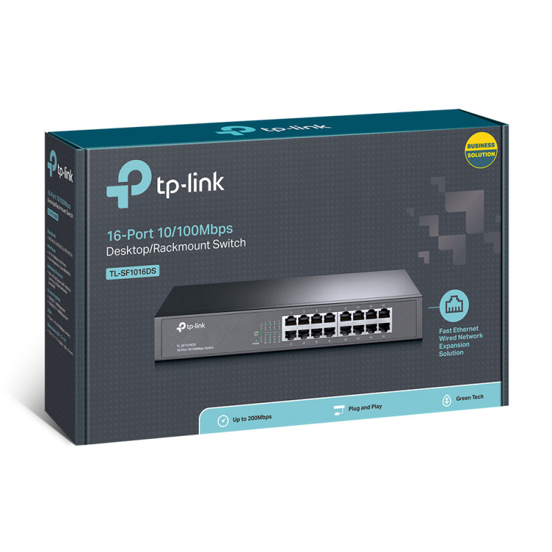 Switch no administrable de 16 puertos 10/100 Mbps de escritorio y para montaje en rack image 14
