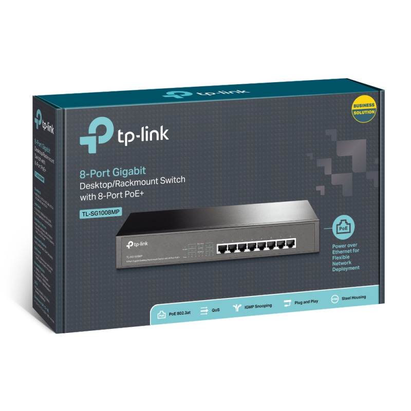 Switch Gigabit PoE no administrable de 8 puertos 10/100/1000 Mbps para escritorio image 8