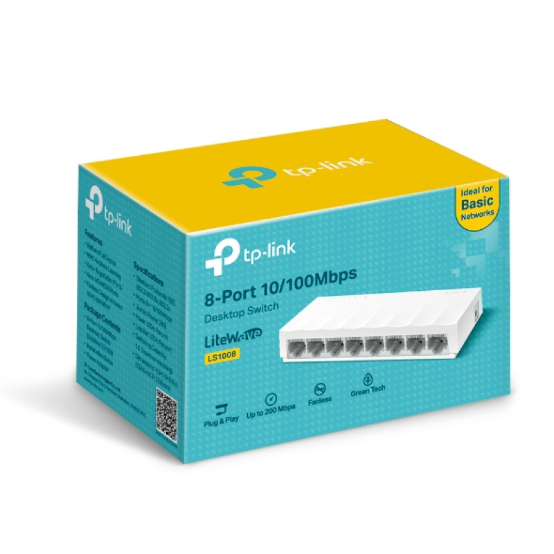 Switch para escritorio 8 puertos 10/100Mbps  image 10