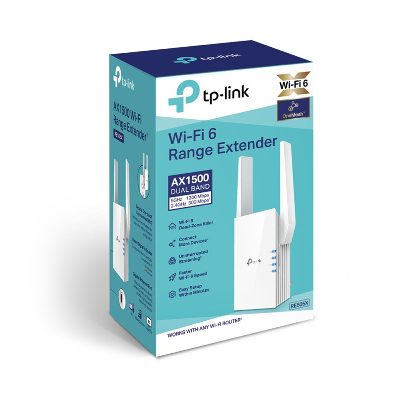 Repetidor / Extensor de Cobertura WiFi AX 1500 Mbps doble banda 24 GHz y 5 GHz con 1 puerto 10/100/1000 Mbps image 6