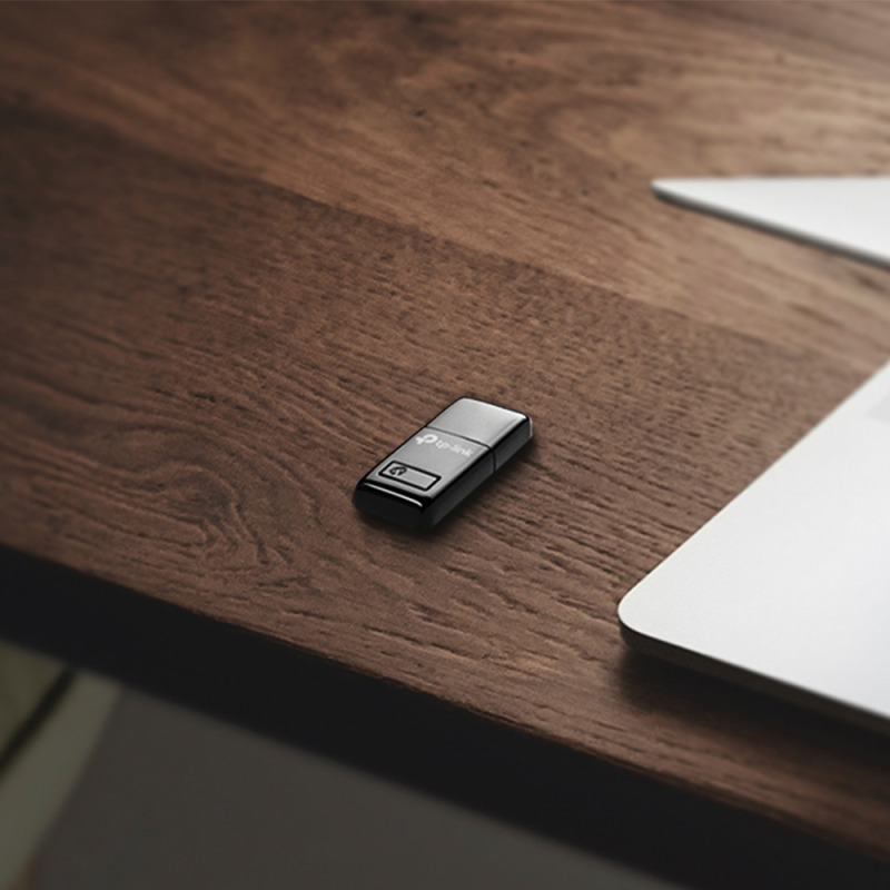 Mini Adaptador USB inalámbrico N 300 Mbps 24 GHz con 1 antena interna image 20