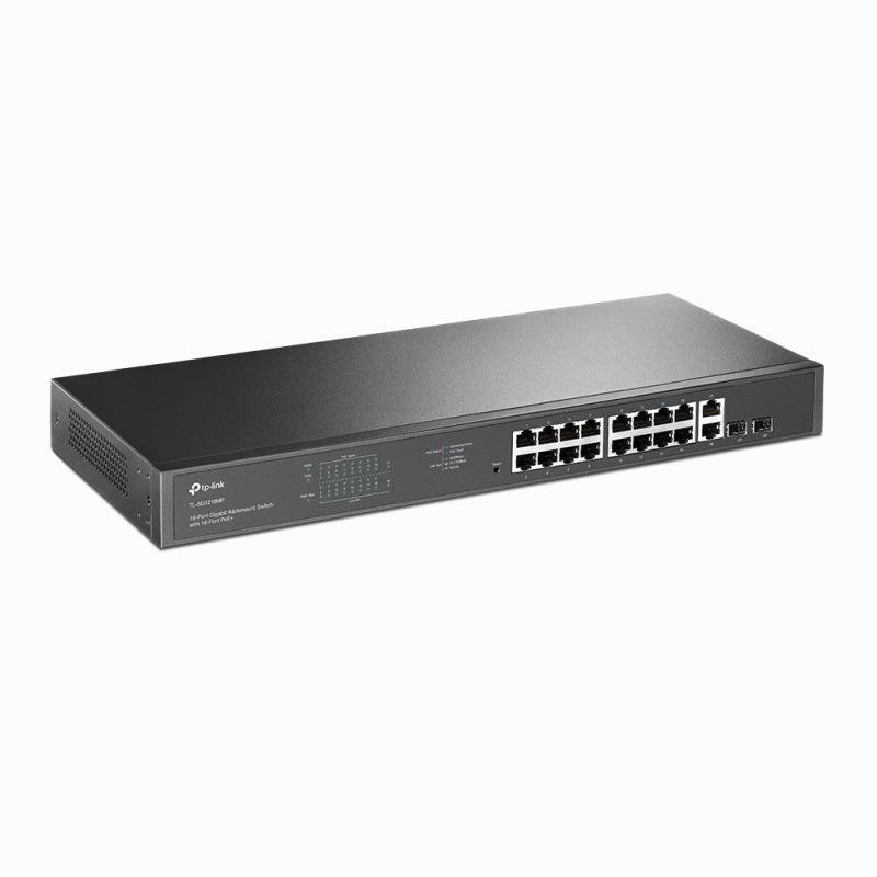 Switch no administrable de 16 puertos 10/100/1000Mbps y PoE af/at 2 puertos SFP hasta 250W image 5