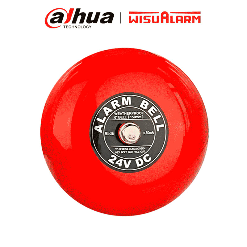 DAHUA WISUALARM DHI-HY-C152 - Campana de Alarma de incendio ofrece una instalación fácil, fabricada en aluminio resistente, emitiendo un sonido potente y claro para una respuesta rápida en situaciones de emergencia, #LoNuevo #Wisualarm