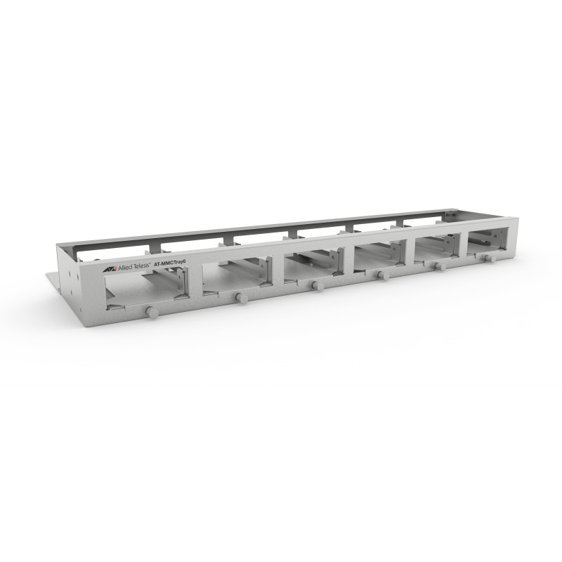 Bandeja para montaje en rack de 19 para hasta seis convertidores de medios de la serie MMC