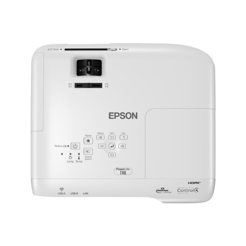 VIDEOPROYECTOR EPSON POWERLITE 118, 3LCD, XGA, 3800 LUMENES, HDMI, ETHERNET (RED), (WIFI OPCIONAL) image 6