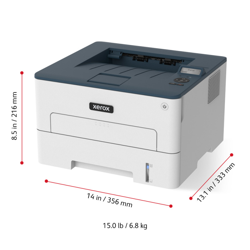 IMPRESORA XEROX B230, 36PPM, LASER MONOCROMATICA USB 2.0, ETHERNET RED, WIFI, DUPLEX, SILENCIOSA, A4 image 8