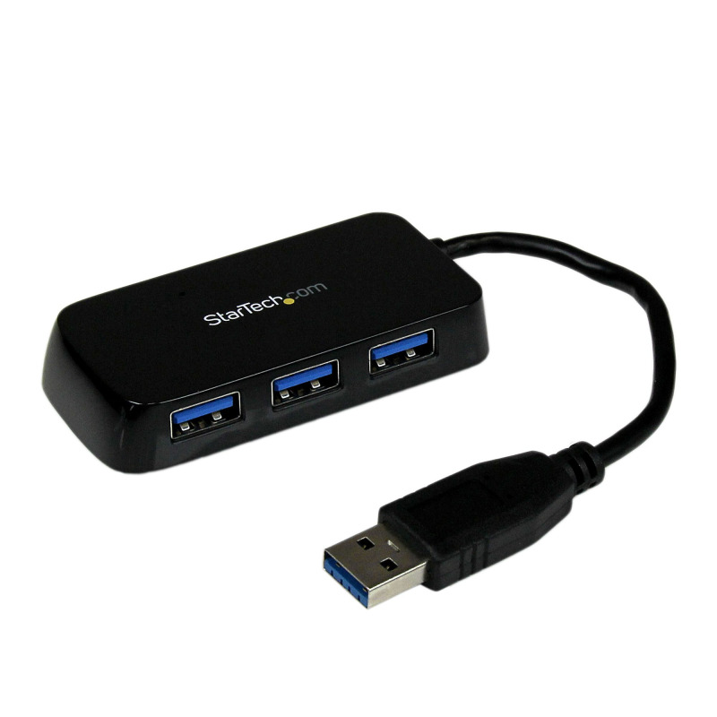 HUB USB 3.0 DE 4 PUERTOS - ADAPTADOR CONCENTRADOR HUB USB 3.0 SUPER SPEED 4 PUERTOS SALIDAS PORTATIL PARA LAPTOP COMPUTADORA - NEGRO - STARTECH.COM MOD. ST4300MINU3B image 2