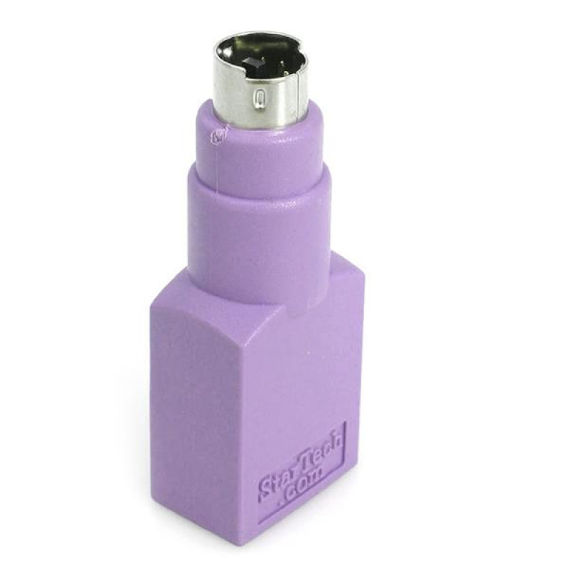 ADAPTADOR PARA TECLADO O MOUSE USB A CONECTOR PS/2 PS2 MINIDIN - 1X HEMBRA USB - 1X MACHO MINI-DIN - PÚRPURA - STARTECH.COM MOD. GC46FMKEY image 3
