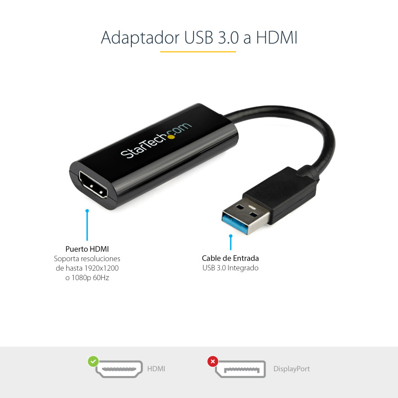 ADAPTADOR DE VIDEO EXTERNO - TARJETA DE VIDEO EXTERNA - ADAPTADOR DE VIDEO USB 3.0 A HDMI® - SOLO WINDOWS - CABLE CONVERTIDOR COMPACTO - STARTECH.COM MOD. USB32HDES image 16