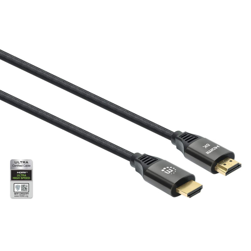 CABLE HDMI /MANHATTAN / 355933 /2.1 PREMIUM M-M 1.0M, 8K@60HZ,CHAPA DE ORO image 3