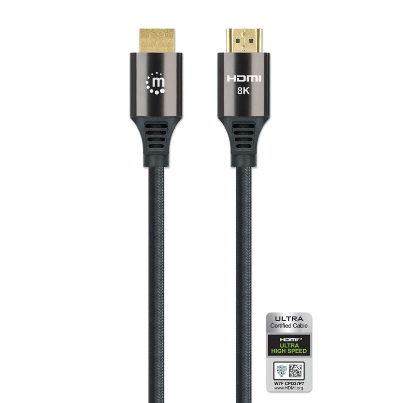 CABLE HDMI /MANHATTAN / 355933 /2.1 PREMIUM M-M 1.0M, 8K@60HZ,CHAPA DE ORO image 5