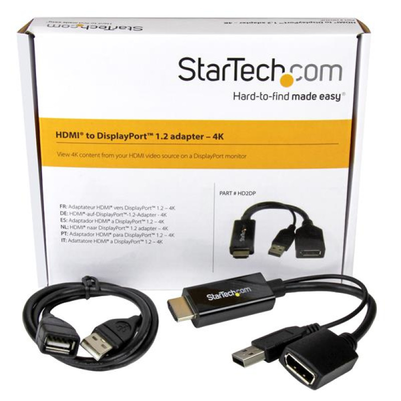 ADAPTADOR DE VIDEO HDMI A DISPLAYPORT - CONVERTIDOR 4K ALIMENTADO POR USB - STARTECH.COM MOD. HD2DP image 19