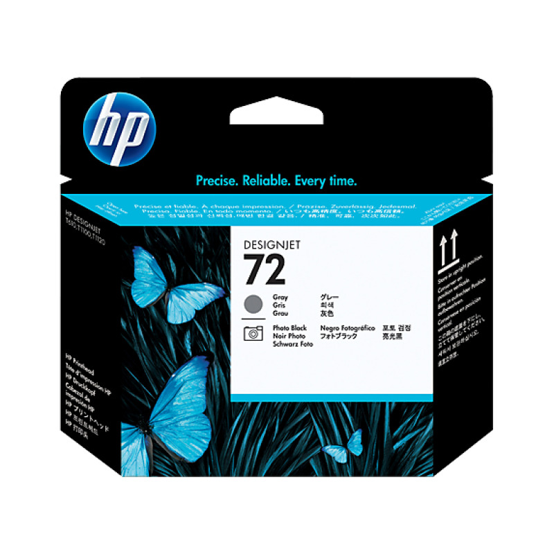 TINTA HP LF 72 C9380A NEGRO-GRIS CABEZAL DJ T1100/T610  130 ML