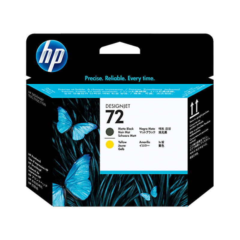 TINTA HP LF 72 C9384A NEGRO-AMARILLO CABEZAL DJ T1100/T610  130 ML