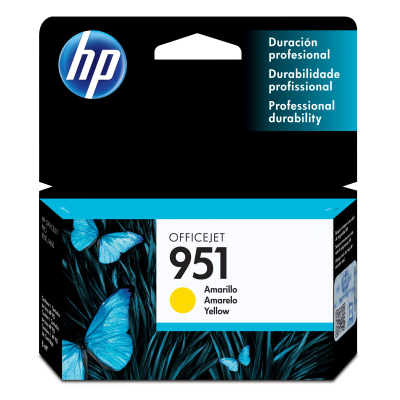 TINTA HP 951 CN052AL AMARILLO OFFICEJET 8100/8600 (700 PAG)