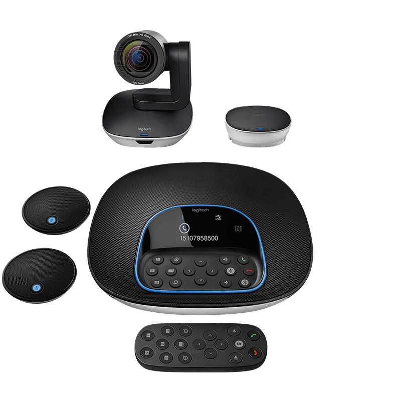 CAMARA DE VIDEOCONFERENCIA LOGITECH GROUP FHD 1080P ZOOM 10X HD CAMPO VISUAL 90° IDEAL PARA SALAS MEDIANAS Y GRANDES.