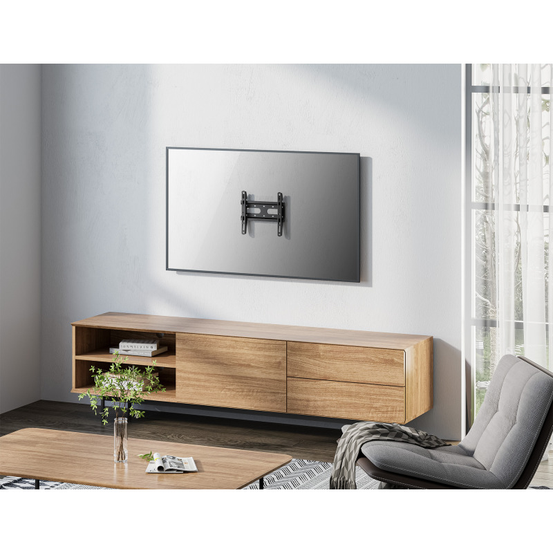 SOPORTE TV,MANHATTAN,462259, P/PARED 45KG, 23 A 43 FIJO, BAJO PERFIL, ECONOMICO image 15