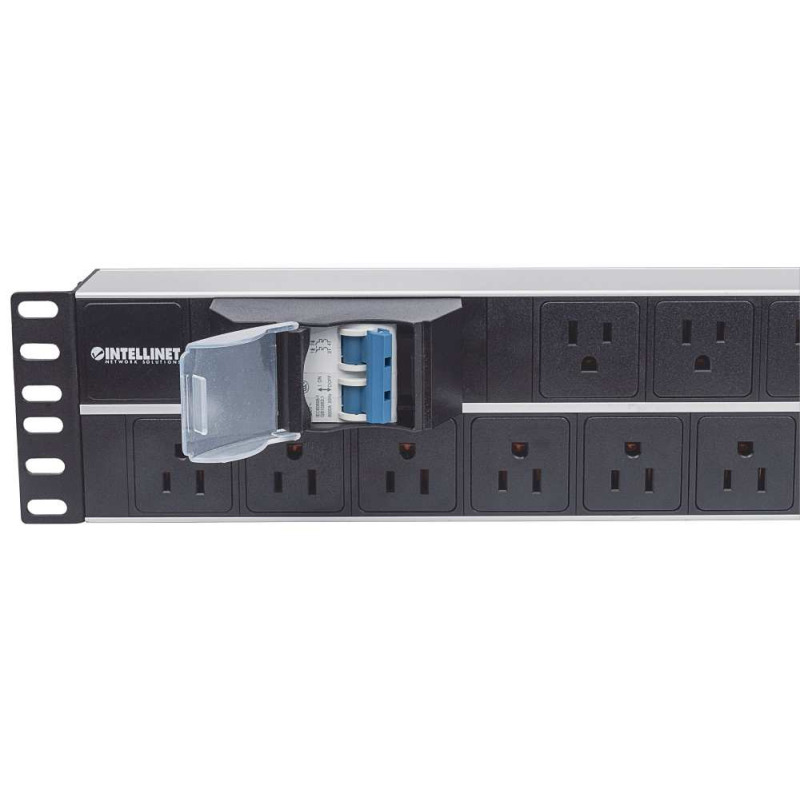 BARRA PDU,INTELLINET,714075, 15 CONT. GAB/RACK 19, 2U, CONTRA CORTO CIRCUITO image 5