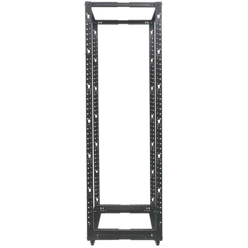INTELLINET 714259 - Rack abierto de 4 postes de 19" / 45UR / Profundidad Ajustable desde 55.8 a 101.6 cm / Opción de usar ruedas, pies o atornillar al piso / Color negro image 9