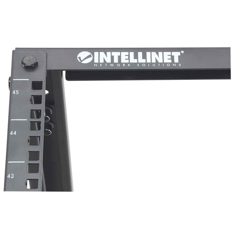INTELLINET 714259 - Rack abierto de 4 postes de 19" / 45UR / Profundidad Ajustable desde 55.8 a 101.6 cm / Opción de usar ruedas, pies o atornillar al piso / Color negro image 12