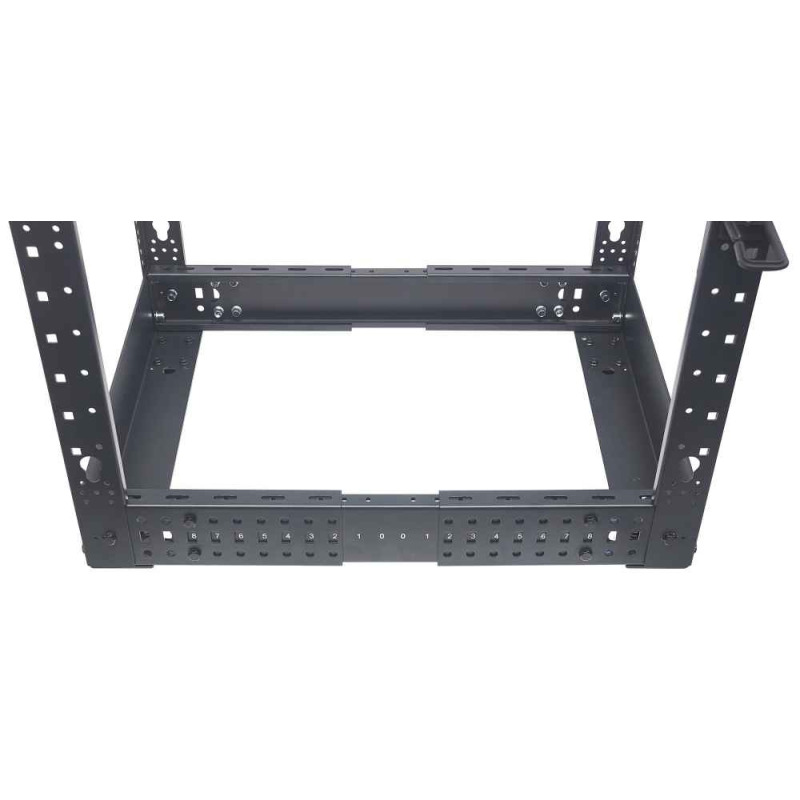 INTELLINET 714259 - Rack abierto de 4 postes de 19" / 45UR / Profundidad Ajustable desde 55.8 a 101.6 cm / Opción de usar ruedas, pies o atornillar al piso / Color negro image 14