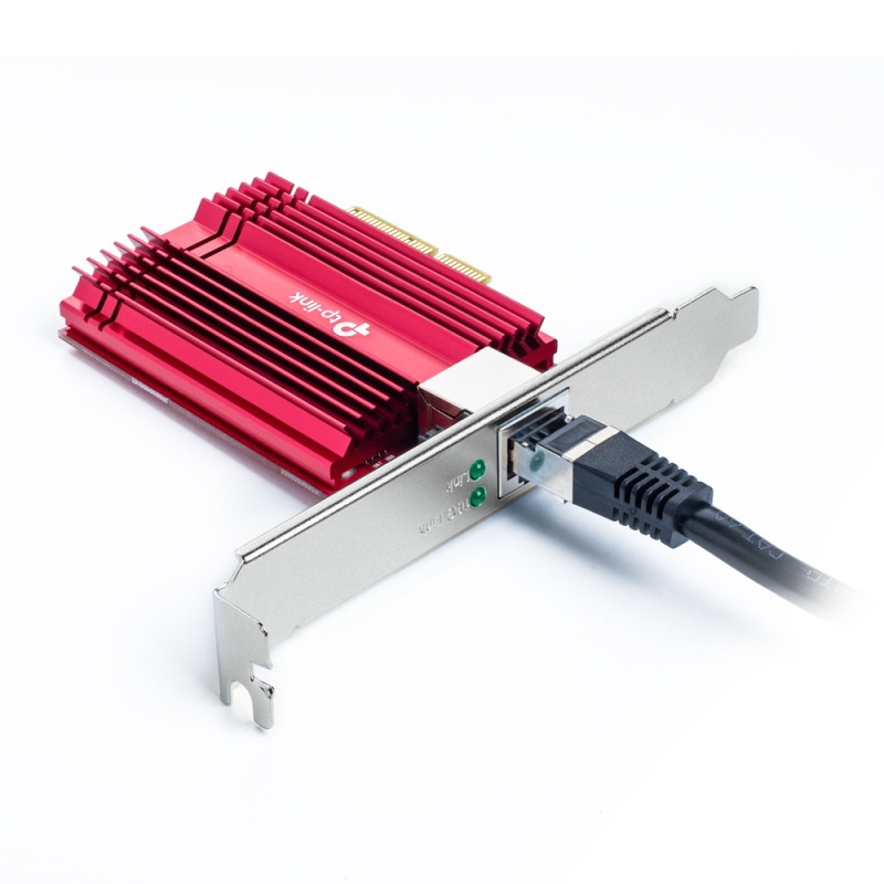 ADAPTADOR TP-LINK TX401 PCI Express 3.0 x4 CON 1 PUERTO RJ45 Gigabit / Megabit HASTA 10Gbps  LED INDICADOR DE ENLACE image 5