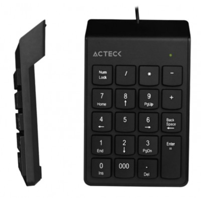 TECLADO ACTECK INSPIRE TN220 / NUMERICO / ALAMBRICO USB / 19 TECLAS / NEGRO / AC-932622 image 2