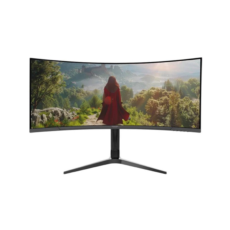 MONITOR GAMING LED 34" NACEB (NA-0645) CURVO R1500 QHD, 3440 X 1440, 165HZ, RGB, 2*HDMI, 2*DP, NEGRO
