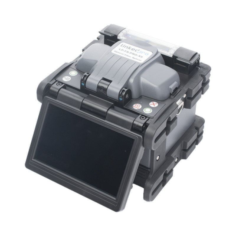 Fusionadora de Fibra Óptica Multimodo y Monomodo / Alineación por Núcleo / 6 Motores para Mejor Precisión en el Empalme / Pérdida Típica MM 001 dBm y SM 002 dBm