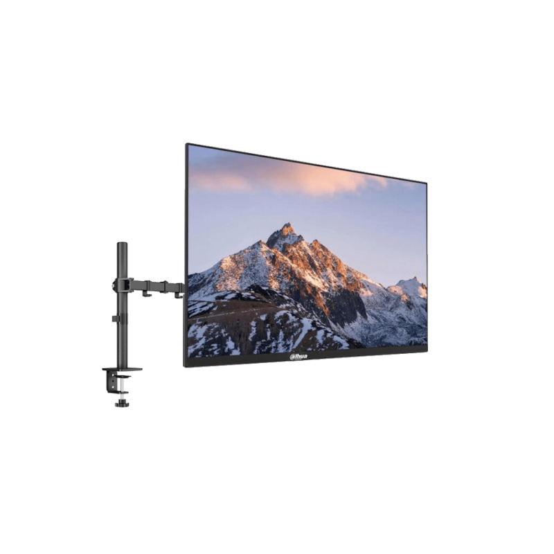 TCE LMG12NBDLM27 - Paquete de Soporte de Escritorio Articulado con Monitor  27 pulgadas Full HD  Dahua Ultradelgado , VESA 75x75mm, Ajuste de Inclinación y Rotación
