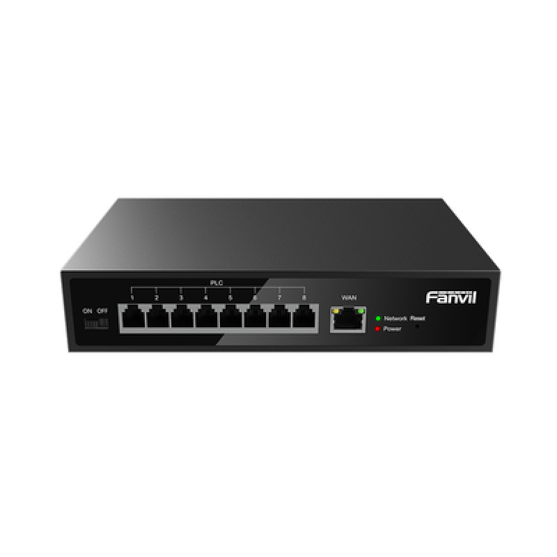 Switch PoE de 2 Hilos para telefonos Fanvil X3032 8 puertos RJ11