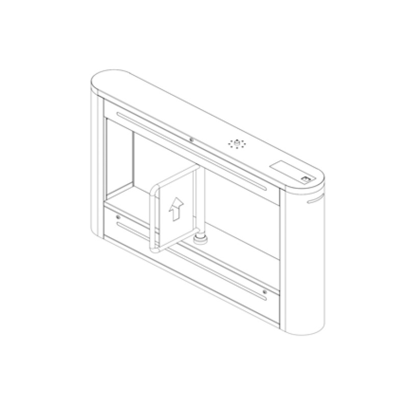 DAHUA ASGB521H-D - Swing Barrier Media para exterior/ 1 Carril/ Motor Electrico CD/ Acero Inoxidable/ Puerto RS232/ Soporta Conteo de Entrada y Salida/ 20personas x minuto/ Entrada de Alarma de Incendio para desbloqueo/ image 5