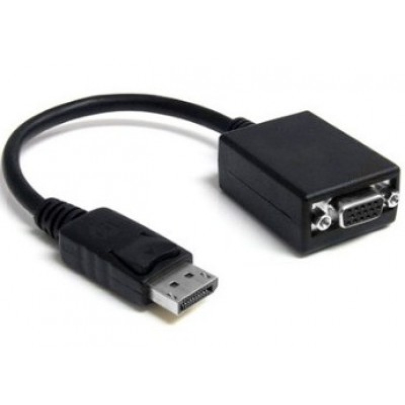 ADAPTADOR BROBOTIX DISPLAYPORT MACHO A VGA HEMBRA, NEGRO image 3