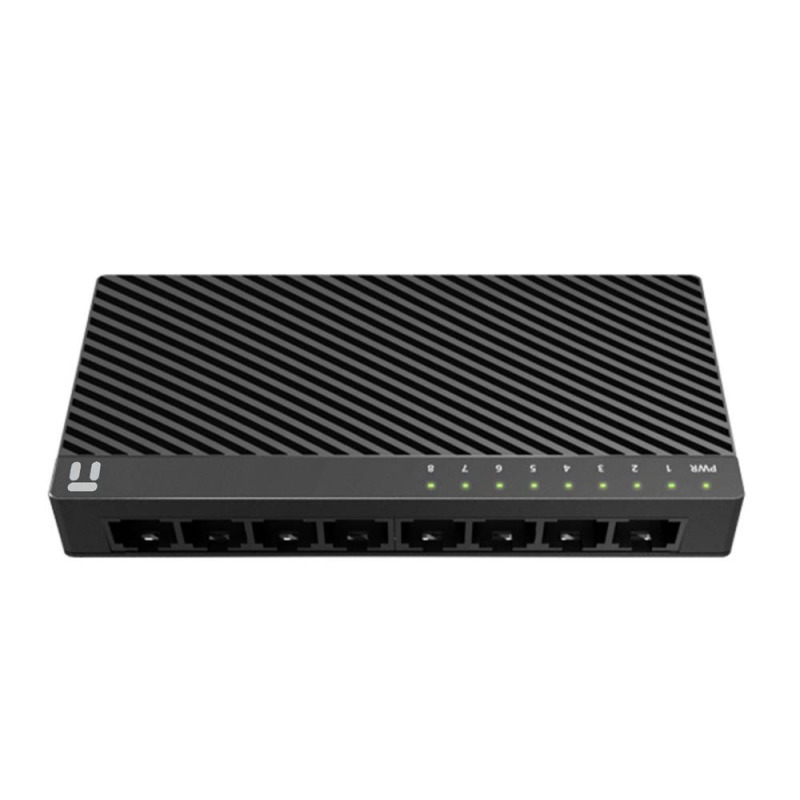 SWITCH NETIS 8 PUERTOS 10/100MBPS, CARCASA PLASTICO