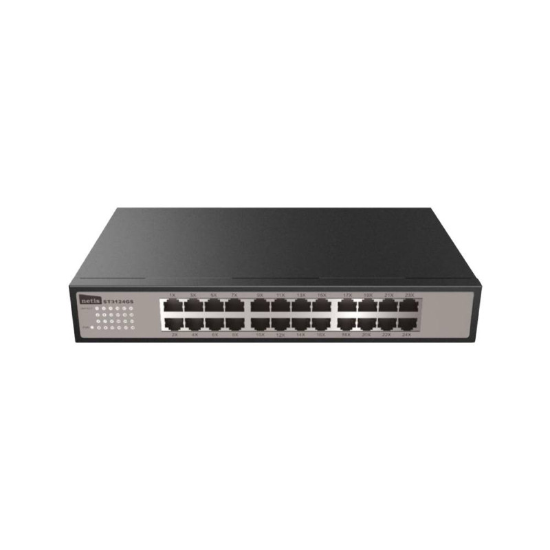 RACKMOUNT SWITCH NETIS 24 PUERTOS GIGABIT, MONTABLE RACK image 2
