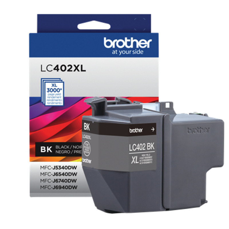 CARTUCHO DE TINTA BROTHER NEGRO LC402XLBK ALTO RENDIMIENTO HASTA 3,000 PAG image 3