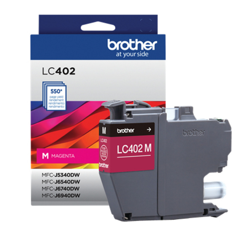 CARTUCHO BROTHER LC402M MAGENTA, RENDIMIENTO 550 PAGINAS image 3