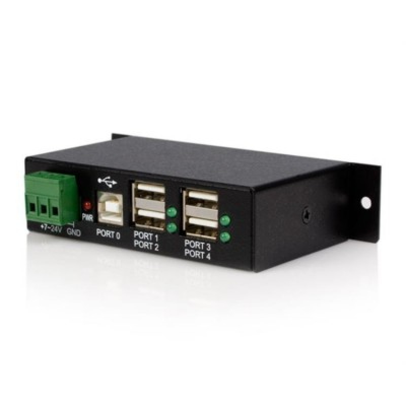 ADAPTADOR CONCENTRADOR HUB USB 2.0 DE 4 PUERTOS REFORZADO INDUSTRIAL CON ALIMENTACION - STARTECH.COM MOD. ST4200USBM image 2