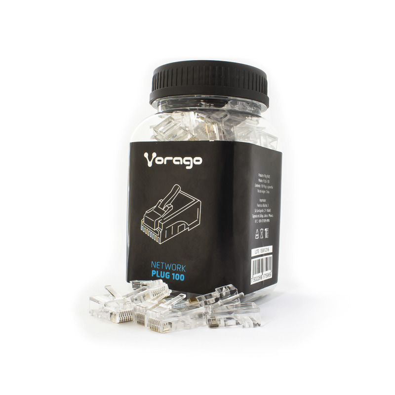 PLUG VORAGO PLUG-100 RJ45 CAT5 BOTE 100 PZAS image 3