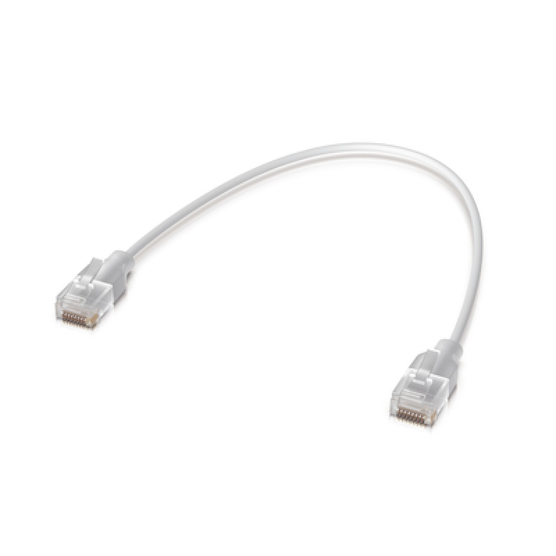 Pack de 24 Patchcords UniFi Etherlighting de 15 cm hasta 25G / Conector RJ45 transparente para mejores efectos de luz con Switches USW PRO MAX