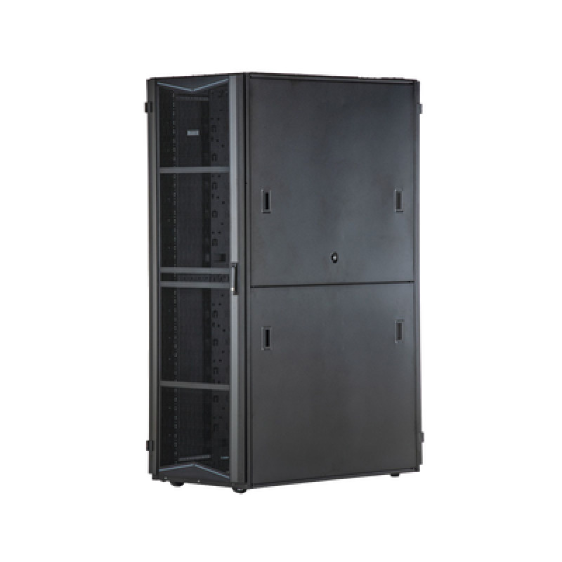 Gabinete FlexFusion para Centros de Datos 42 UR 800 mm de Ancho 1070 mm de Profundidad Fabricado en Acero Color Negro